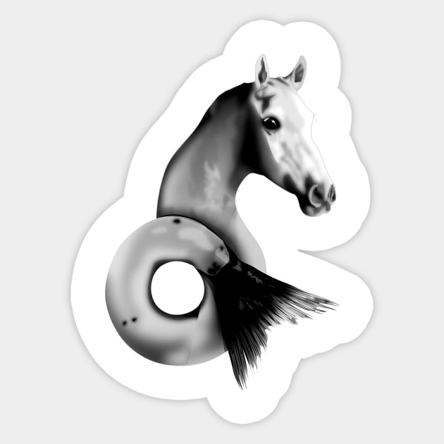 sea horse Sticker by masslos